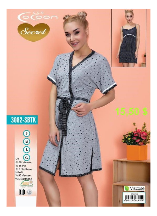 COC.3082SBTK_ORI Robe Set (S+M+L+XL) — wholesale for boutiques