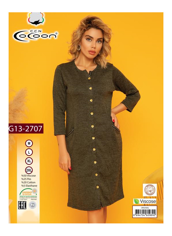 CCNG13-2707_ORI Women's Robe (M+L+XL+2XL) — Turkish textile wholesale