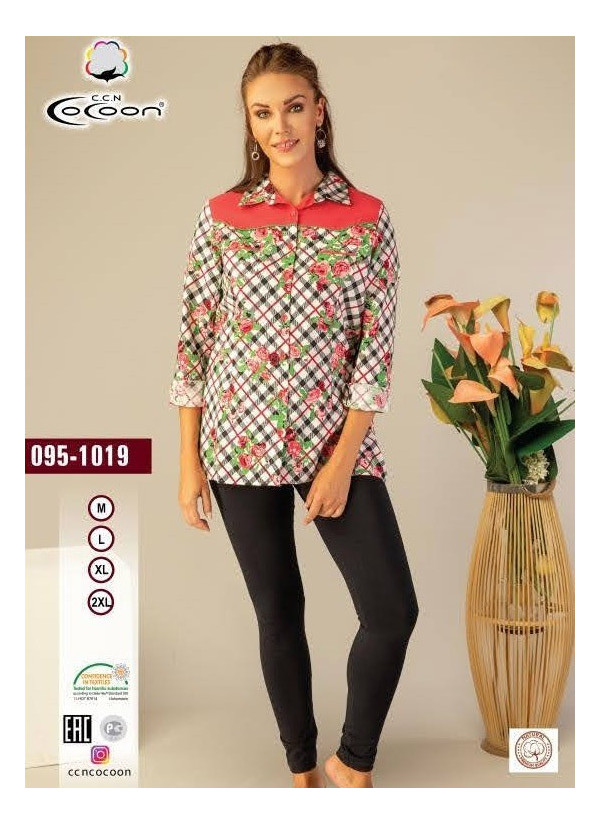 Комплект с Лосинами (M+L+XL+XXL) COCOON CCN095-1019_CRL — купить оптом из Турции 2
