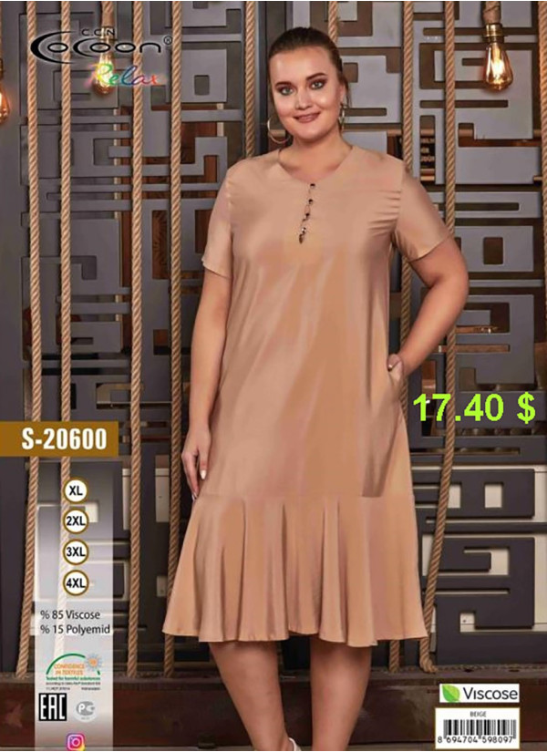 CCNS20600_BIG Dress (XL+2XL+3XL+4XL) — direct Turkish factory supply