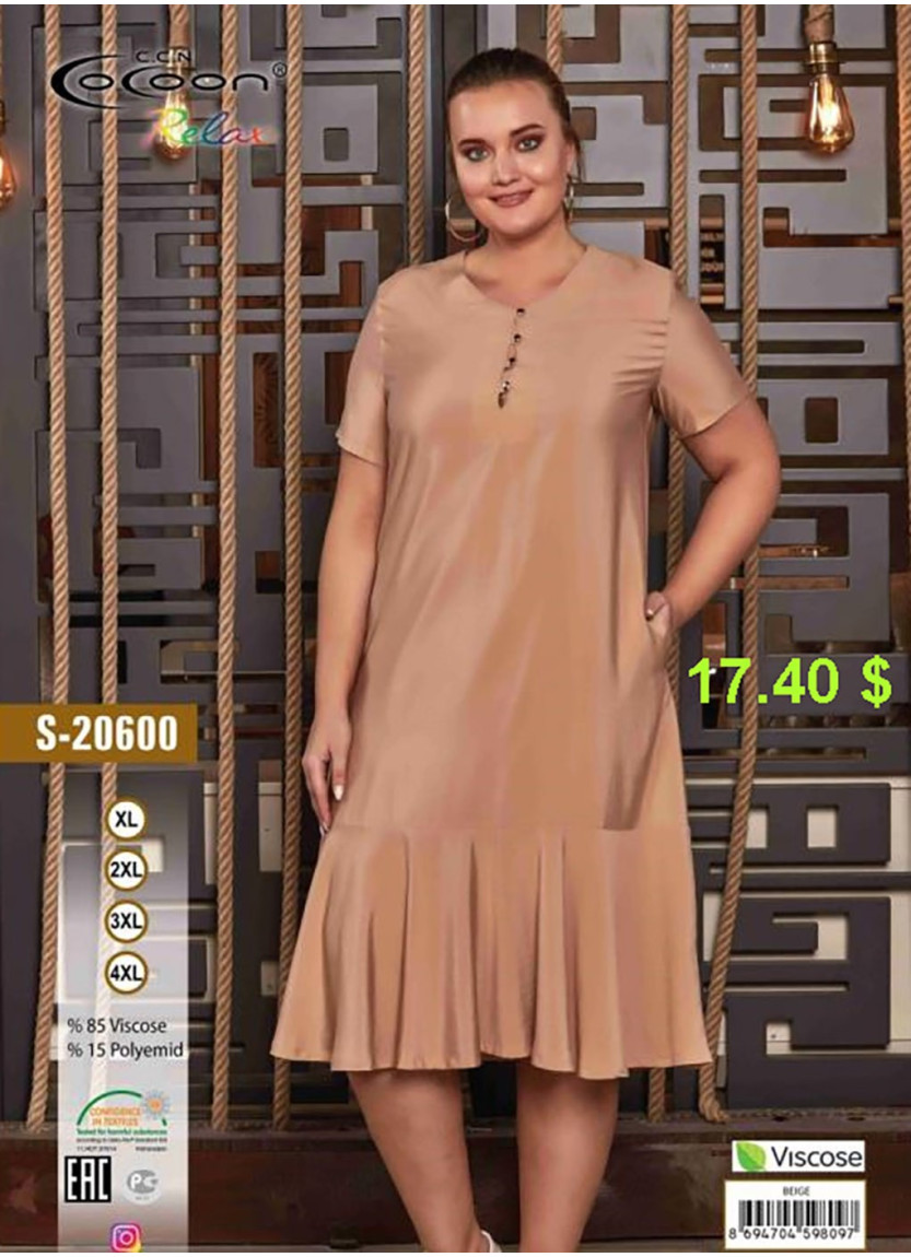 CCNS20600_BIG Dress (XL+2XL+3XL+4XL) — direct Turkish factory supply