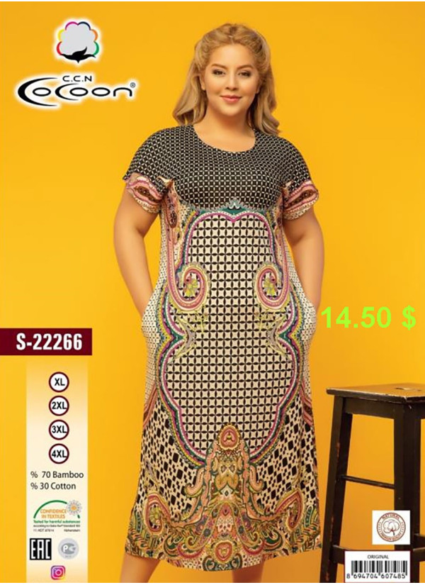 CCNS22266_ORI Dress (XL+2XL+3XL+4XL) — direct Turkish factory supply