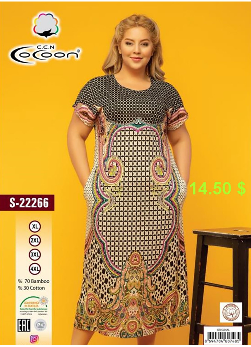 CCNS22266_ORI Dress (XL+2XL+3XL+4XL) — direct Turkish factory supply