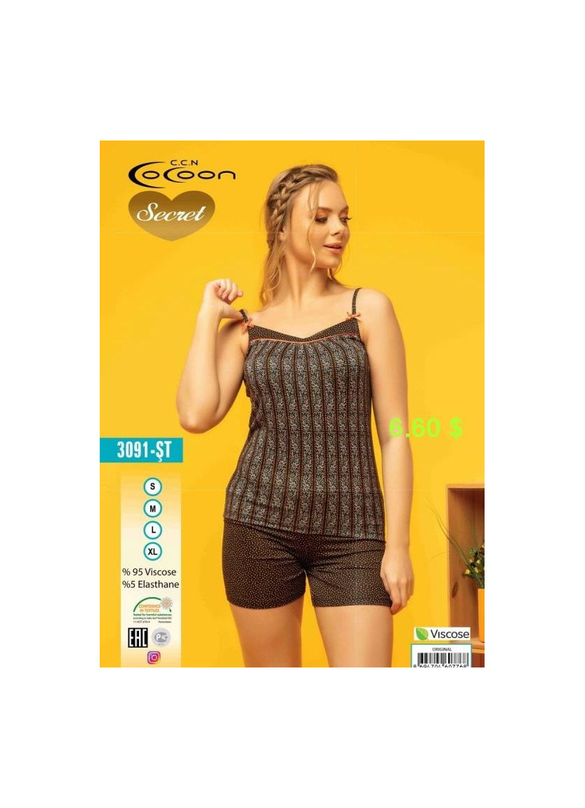 COC.3091.ST_ORI Shorts Homewear Set (S+M+L+XL) — wholesale from Turkey