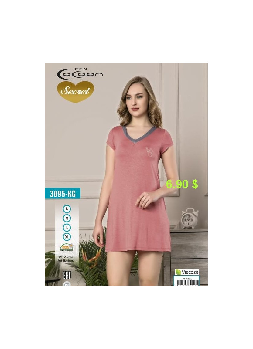 Ночная Сорочка (S+M+L+XL) COCOON Secret COC.3095.KG_ORI — купить оптом из Турции