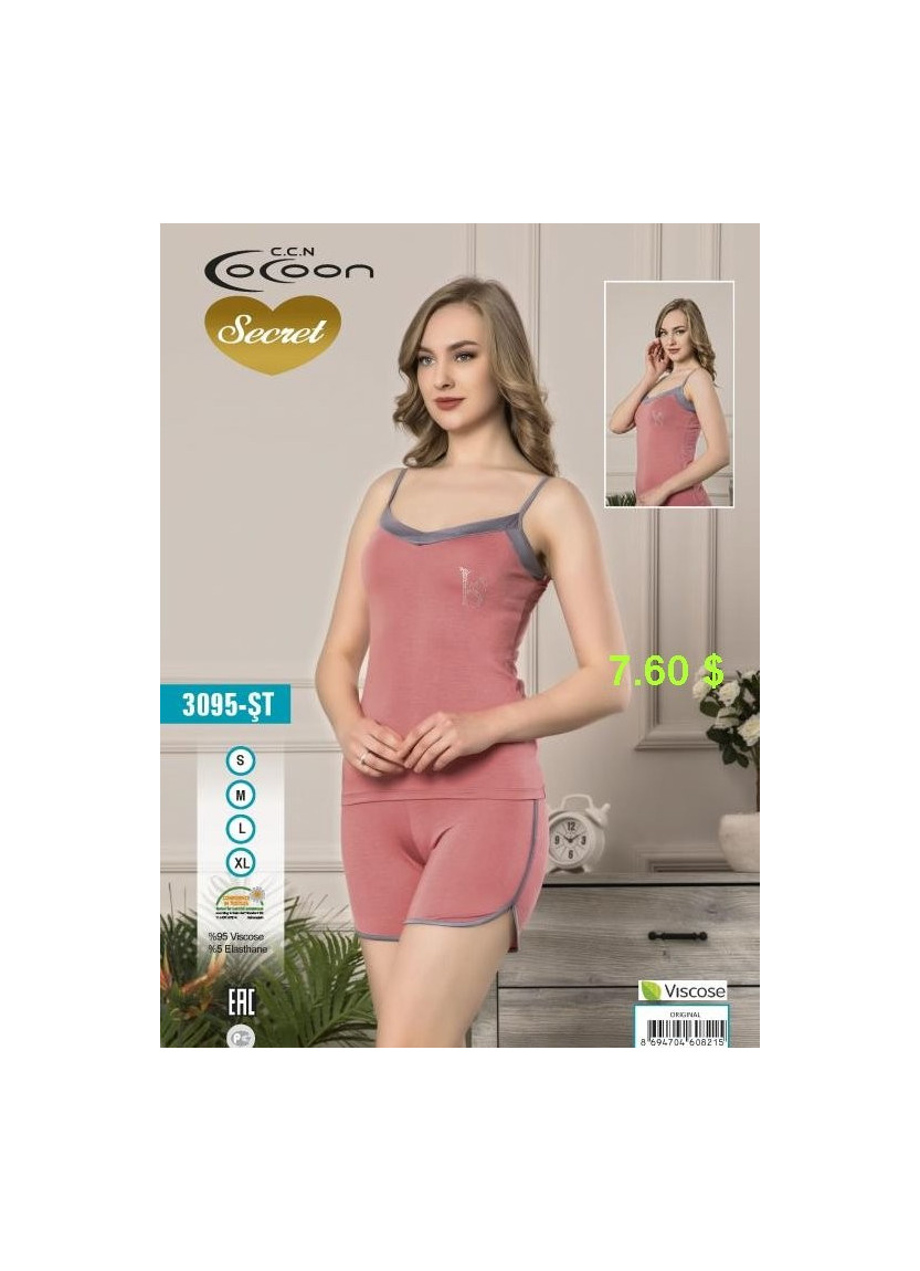 COC.3095.ST_ORI Shorts Homewear Set (S+M+L+XL) — Turkish textile wholesale