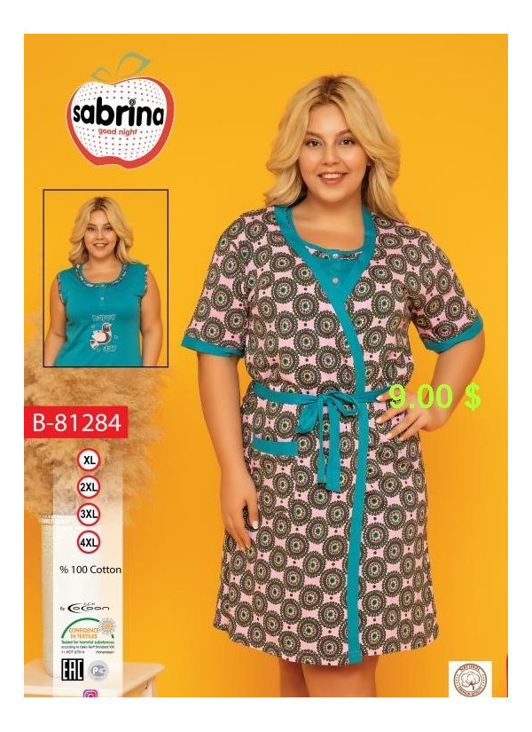 SAB.B81284_YSL Robe Set (XL+2XL+3XL+4XL) — Turkish factory wholesale