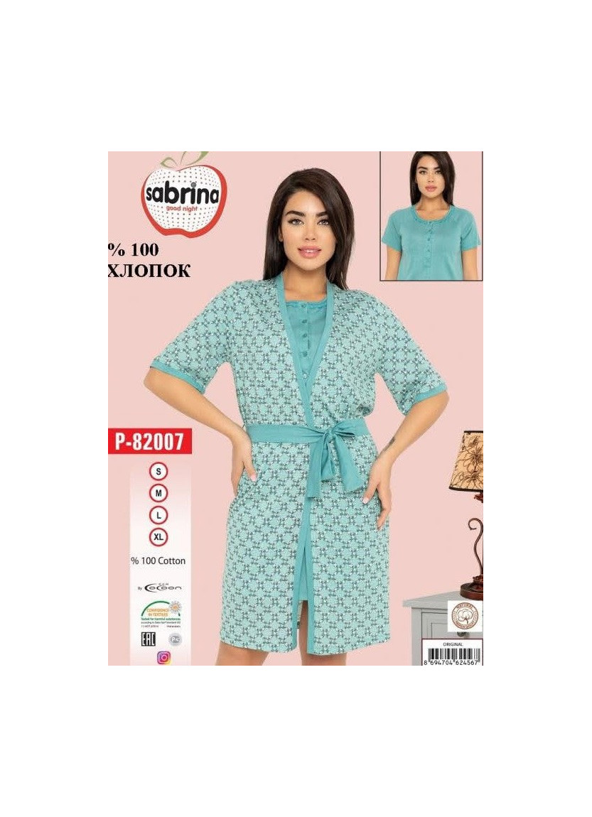 SAB.P82007_ORI 2-Piece Robe & Nightdress Set (S+M+L+XL) — wholesale for boutiques