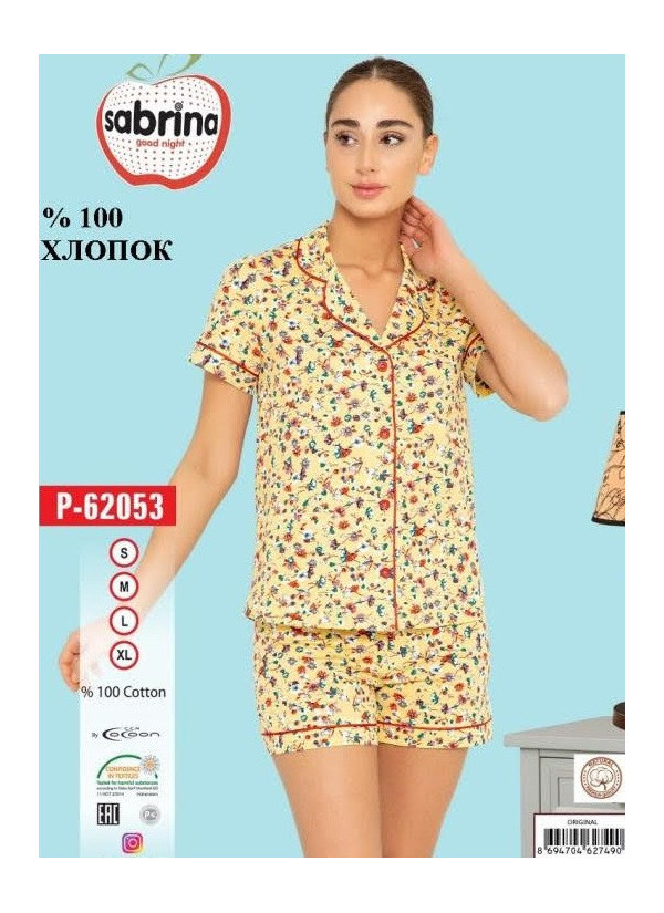 Комплект Женский с Шортами (S+M+L+XL) SABRINA SAB.P62053_ORI — прямые поставки из Турции