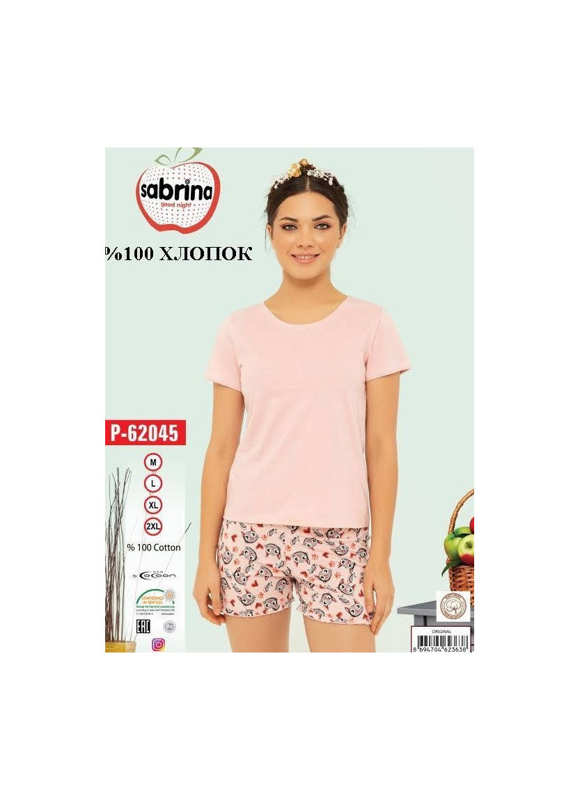 Комплект Женский с Шортами (M+L+XL+XXL) SABRINA SAB.P62045_ORI — оптом от турецкой фабрики