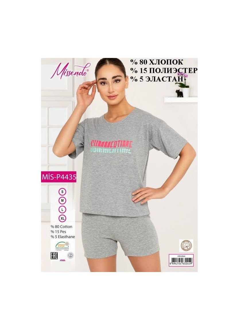 MİS-P4435_ORI Shorts Homewear Set (S+M+L+XL) — Turkish factory wholesale