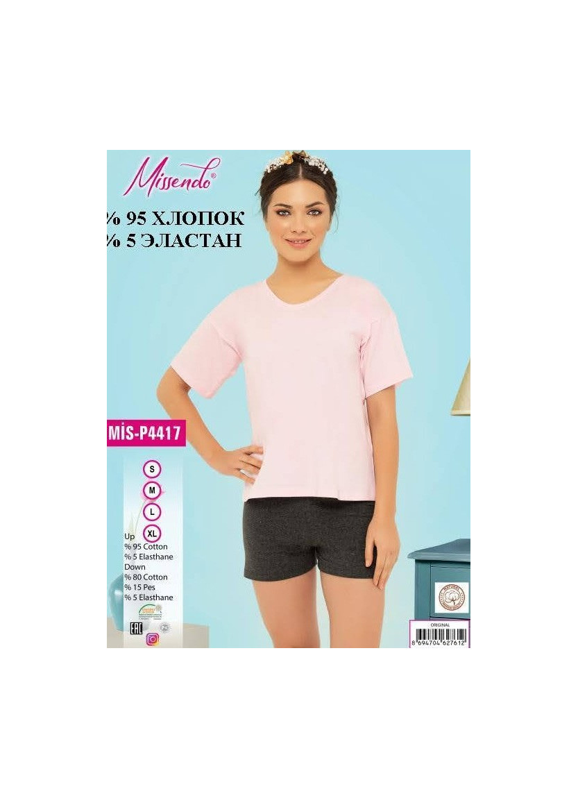MİS-P4417_ORI Shorts Homewear Set (S+M+L+XL) — Turkish factory wholesale