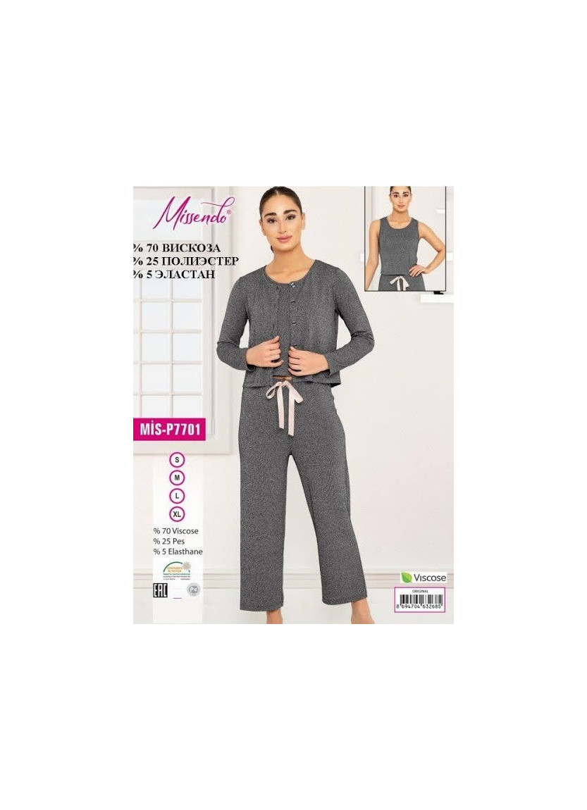 MİS-P7701_ORI Pants Homewear Set (S+M+L+XL) — direct Turkish factory supply