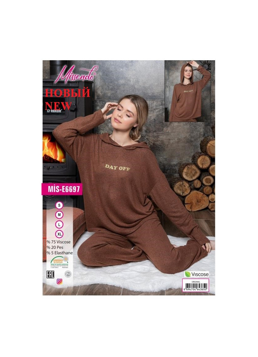 MİS-E6697_ORI Pants Homewear Set (S+M+L+XL) — Turkish factory wholesale