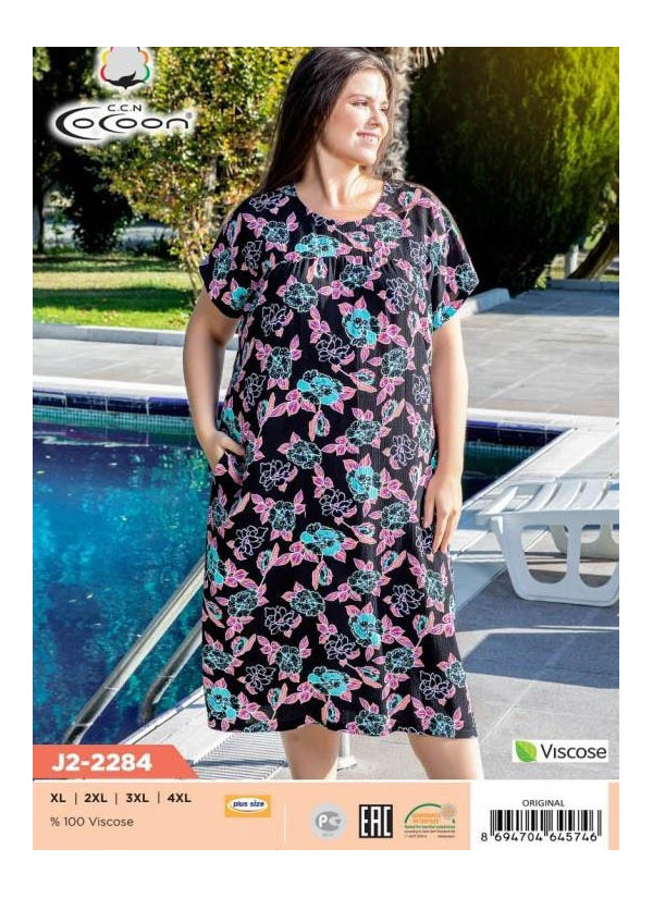 CCNJ2-2284_ORI Dress (XL+XXL+3XL+4XL) — Turkish textile wholesale
