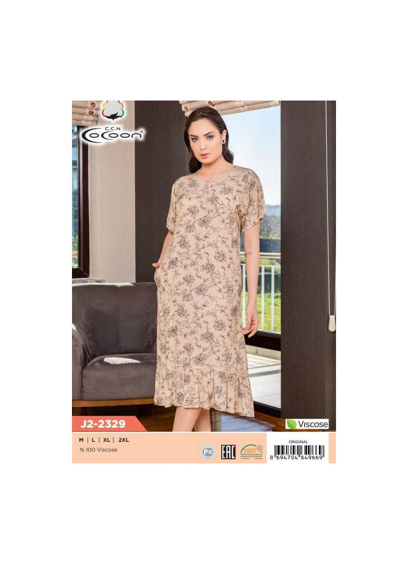 Платье (M+L+XL+2XL) COCOON CCNJ2-2329_ORI — купить оптом со Стамбула