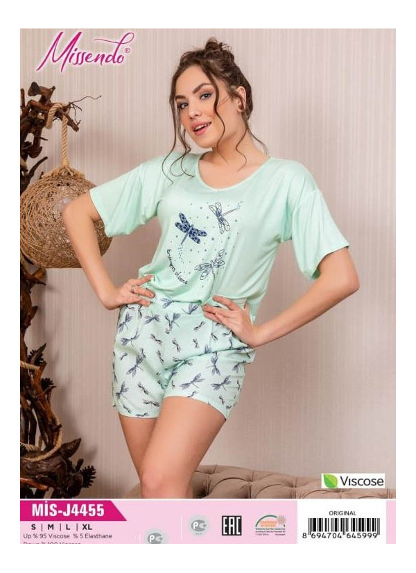 MİS-J4455_ORI Shorts Homewear Set (S+M+L+XL) — direct Turkish factory supply