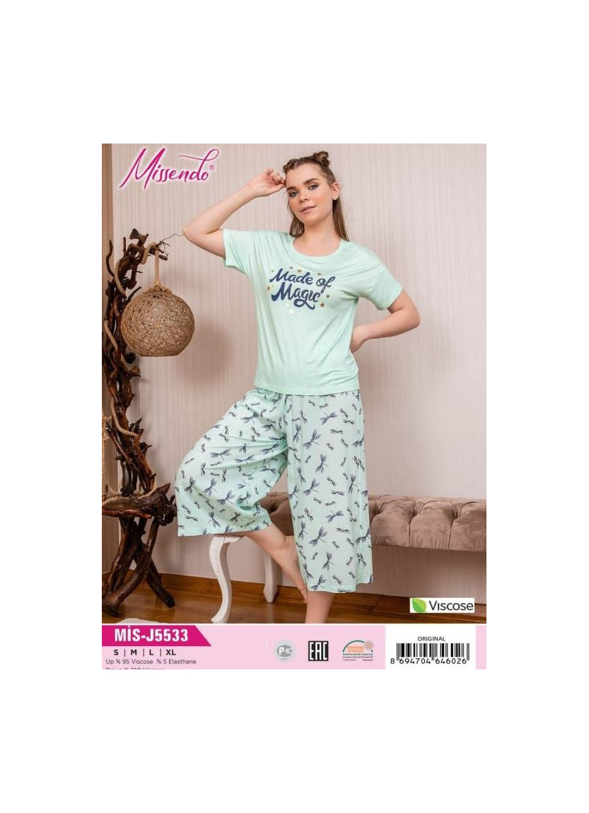 MİS-J5533_ORI Capri Homewear Set (S+M+L+XL) — factory-direct from Turkey