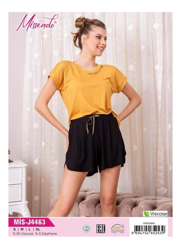 MİS-J4463_ORI Shorts Homewear Set (S+M+L+XL) — direct Turkish factory supply
