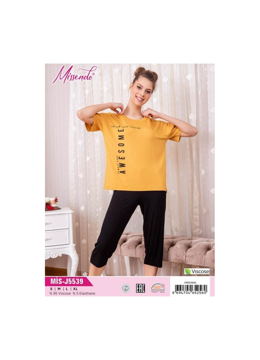 MİS-J5539_ORI Capri Homewear Set (S+M+L+XL) — wholesale from Turkey