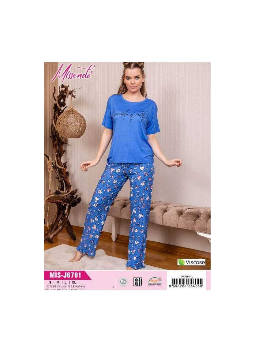 MİS-J6701_ORI Pants Homewear Set (S+M+L+XL) — factory-direct from Turkey