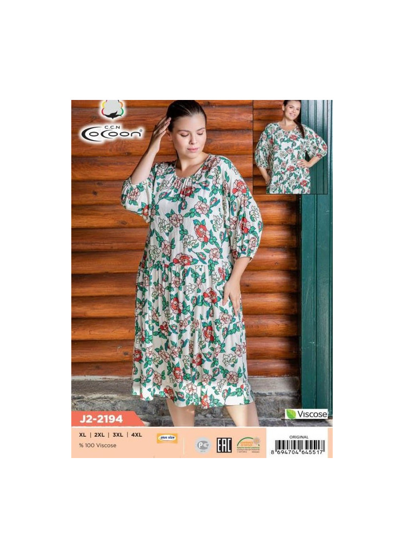 Платье (XL+XXL+3XL+4XL) COCOON CCNJ2-2194_ORI — купить оптом из Турции