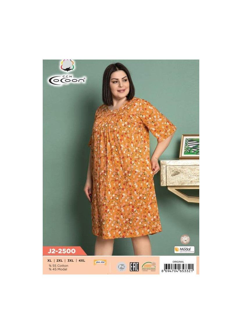 CCNJ2-2500_ORI Modal Dress (XL+XXL+3XL+4XL) — wholesale for boutiques