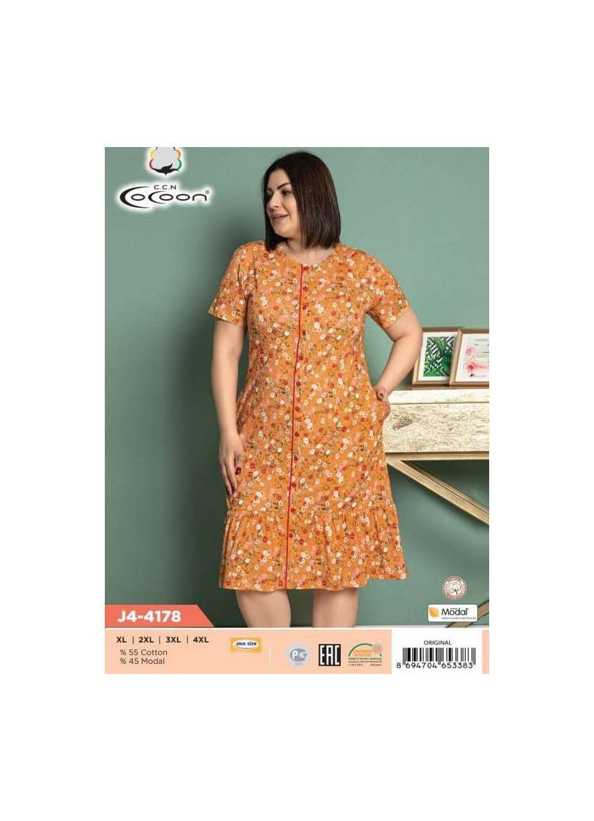 CCNJ4-4178_ORI Modal Women's Robe (XL+XXL+3XL+4XL) — wholesale for boutiques