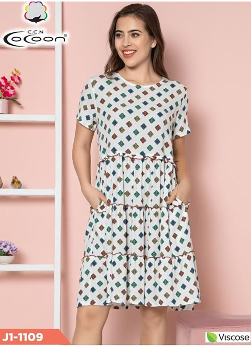 Платье (M+L+XL+XXL) COCOON CCNJ1-1109_ECR — фабричная коллекция оптом