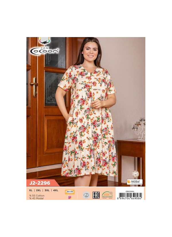 CCNJ2-2296_ORI Modal Dress (XL+XXL+3XL+4XL) — wholesale for boutiques