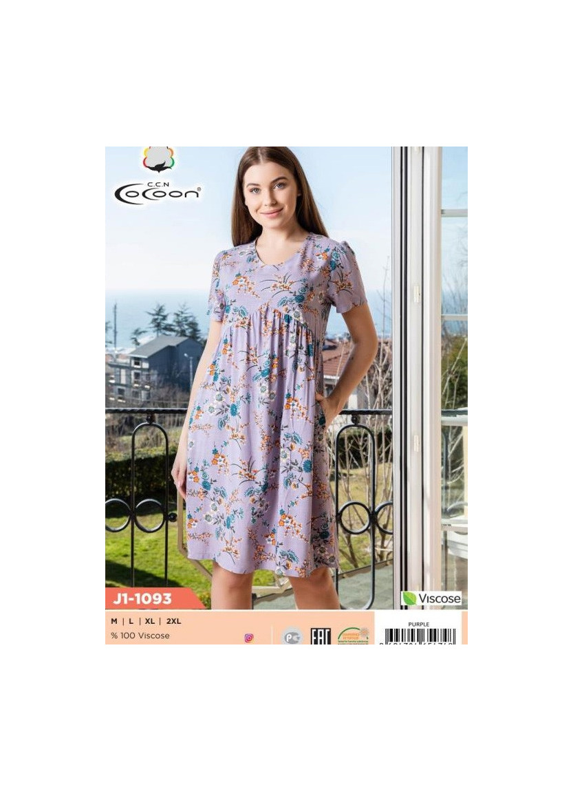 Платье (M+L+XL+XXL) COCOON CCNJ1-1093_PUR — оптовая поставка из Турции