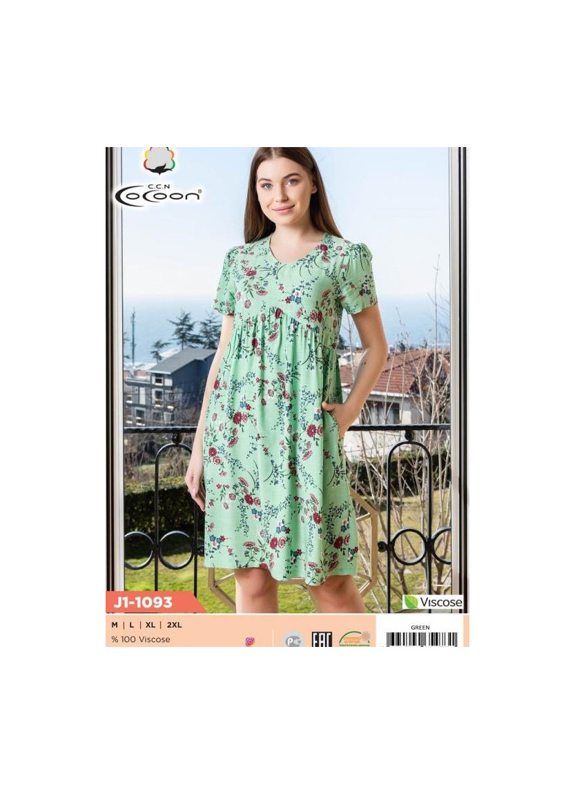 CCNJ1-1093_GRN Dress (M+L+XL+XXL) — Turkish textile wholesale