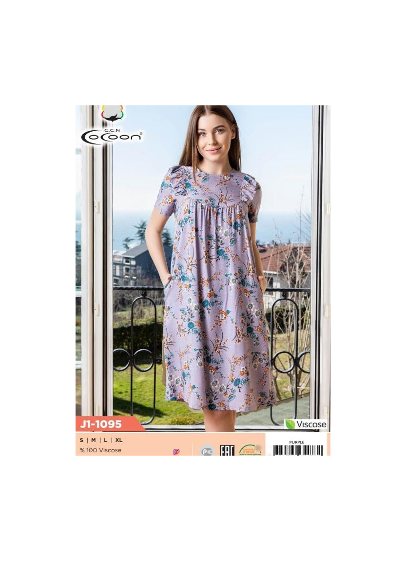 Платье (S+M+L+XL) COCOON CCNJ1-1095_PUR — оптом для магазинов и бутиков
