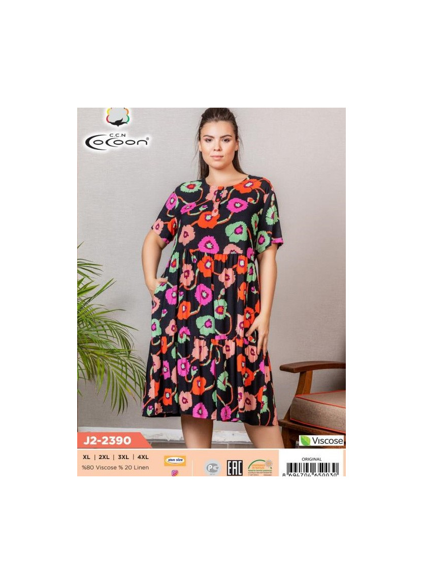 CCNJ2-2390_ORI Dress (XL+XXL+3XL+4XL) — Turkish factory wholesale