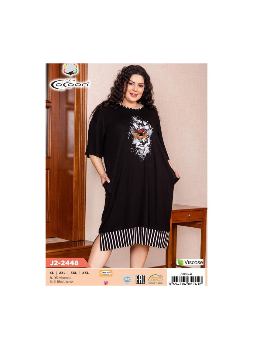 Платье (XL+XXL+3XL+4XL) COCOON CCNJ2-2448_ORI — турецкий текстиль оптом
