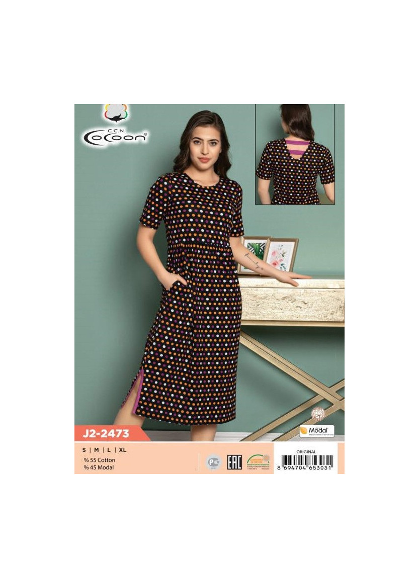 CCNJ2-2473_ORI Modal Dress (S+M+L+XL) — wholesale from Turkey