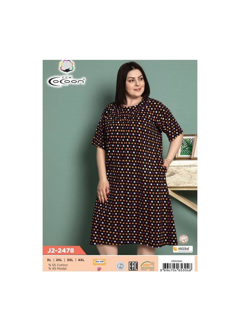 CCNJ2-2478_ORI Modal Dress (XL+XXL+3XL+4XL) — Turkish textile wholesale
