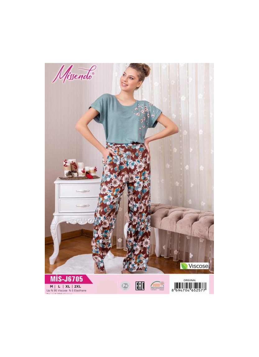 MİS-J6705_ORI Pants Homewear Set (M+L+XL+XXL) — wholesale for boutiques