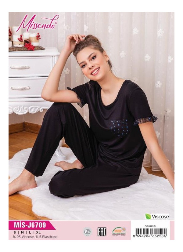 MİS-J6709_ORI Pants Homewear Set (S+M+L+XL) — Turkey wholesale collection