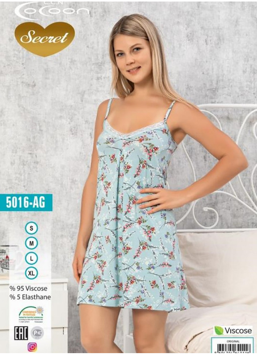 Ночная Сорочка (S+M+L+XL) COCOON COC.5016.AG_ORI — купить оптом со Стамбула