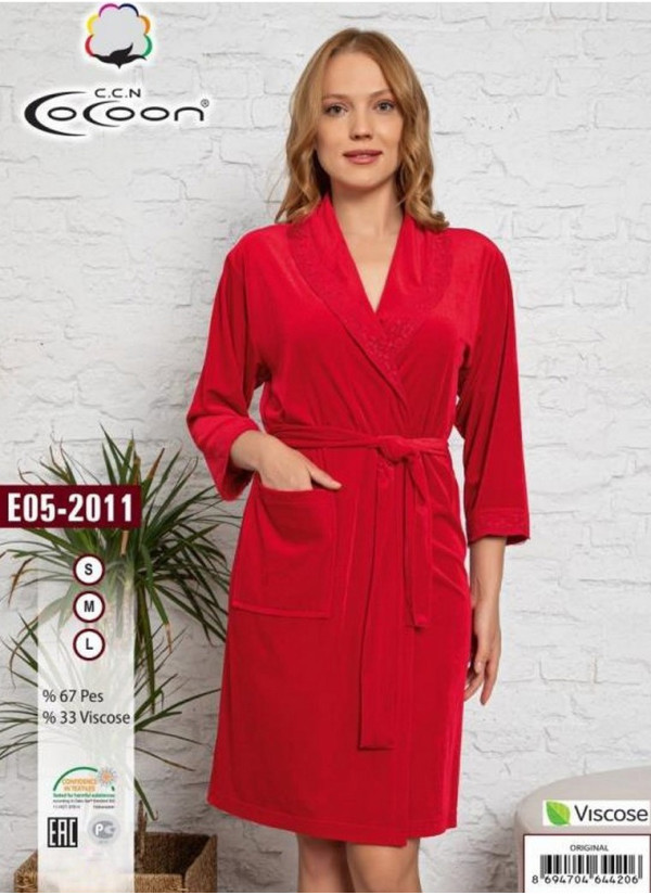 CCNE05-2011_ORI Women's Robe (S+M+L) — Turkish factory wholesale