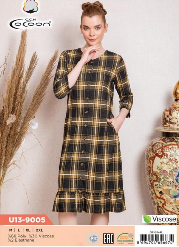 CCNU13-9005_ORI Women's Robe (M+L+XL+2XL) — Turkey wholesale collection
