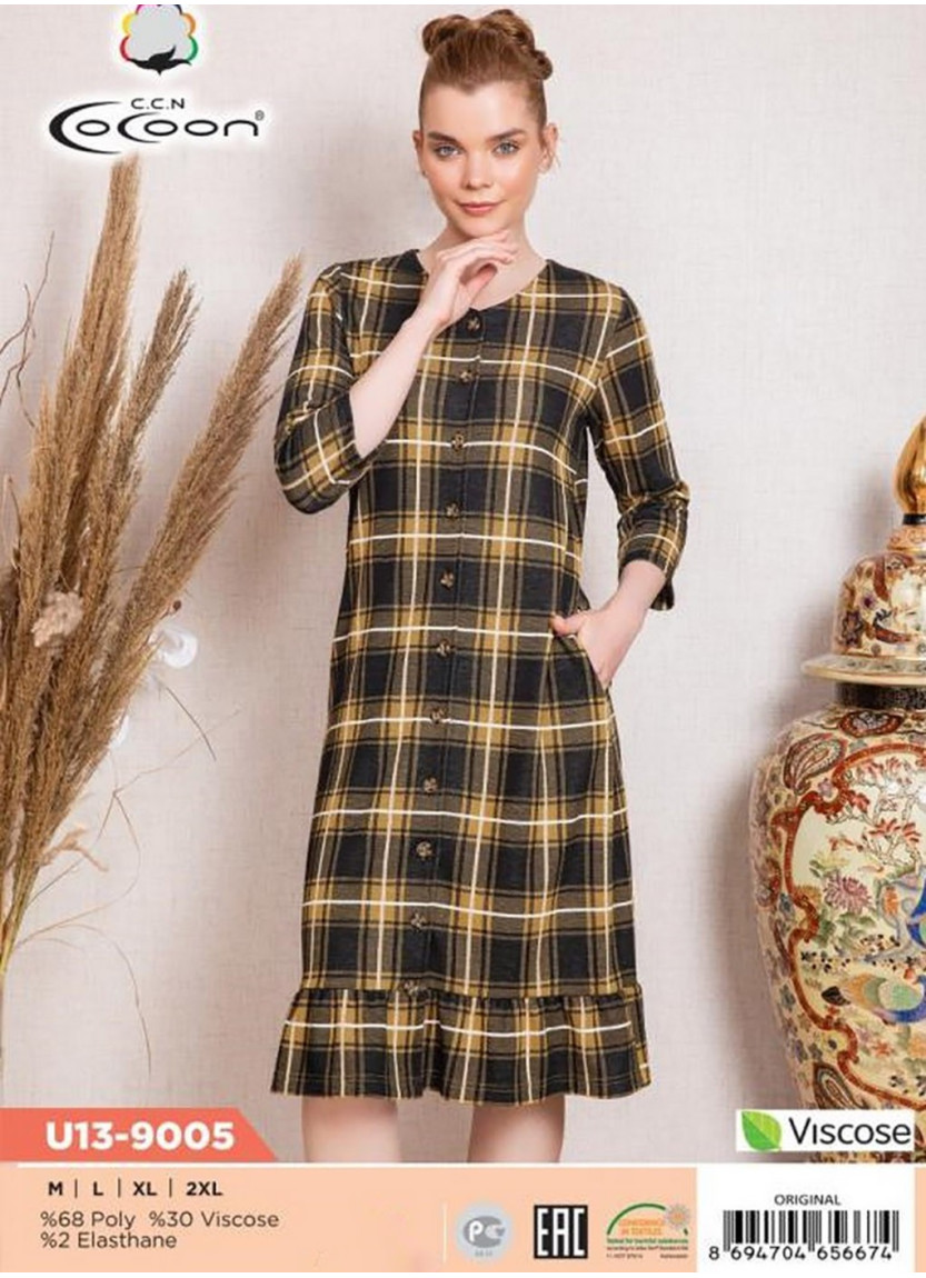 Халат Женский (M+L+XL+2XL) COCOON CCNU13-9005_ORI — прямые поставки из Турции