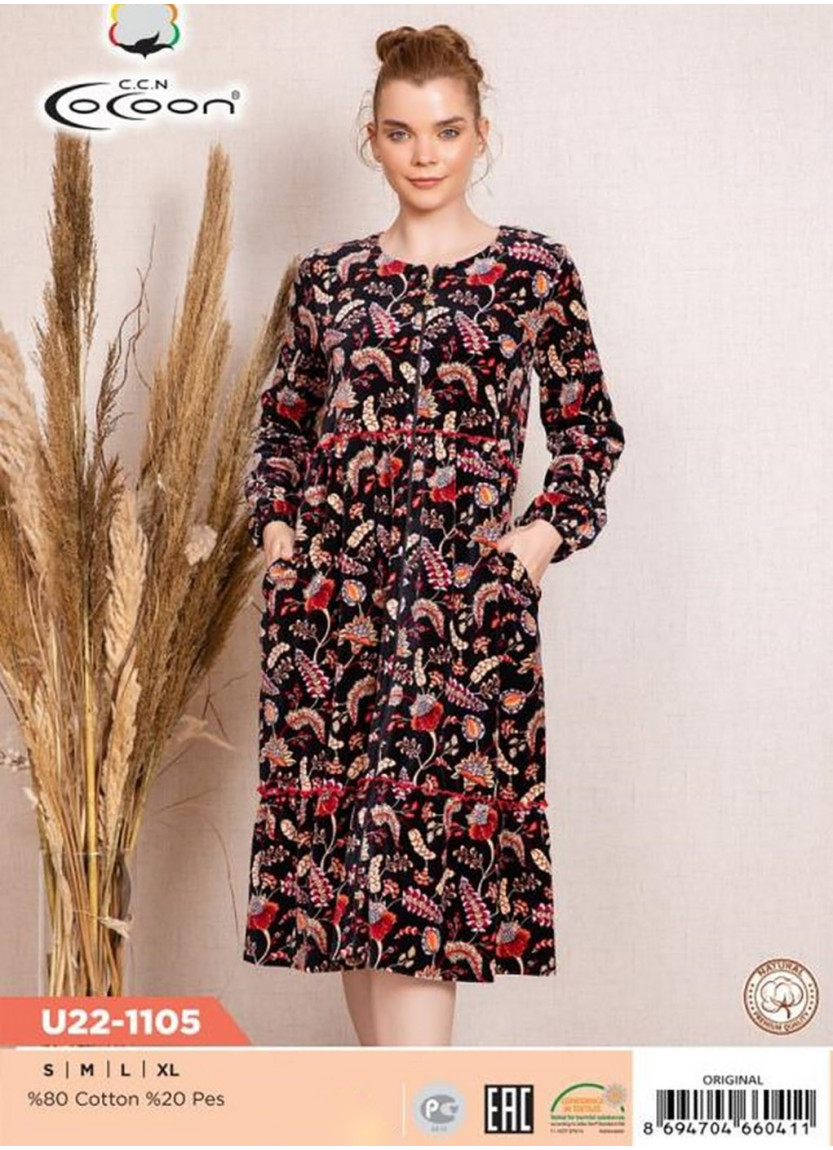 CCNU22-1105_ORI Women's Robe (S+M+L+XL) — Istanbul wholesale supplier