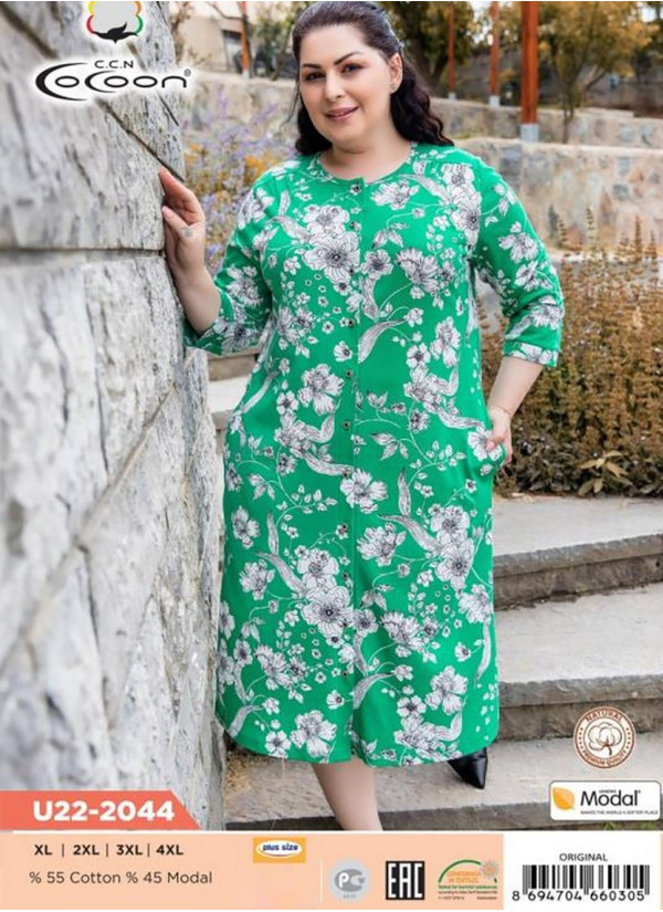 CCNU22-2044_ORI Women's Robe (XL+2XL+3XL+4XL) — wholesale for boutiques