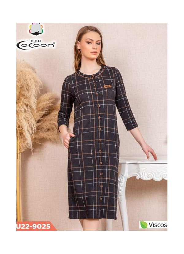 CCNU22-9025_ORI Viscose Women's Robe (S+M+L+XL) — wholesale for boutiques