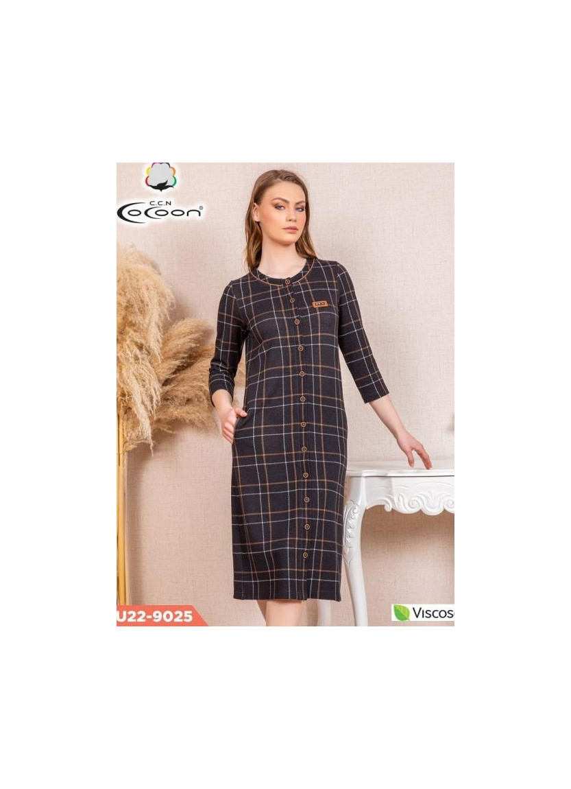 CCNU22-9025_ORI Viscose Women's Robe (S+M+L+XL) — wholesale for boutiques