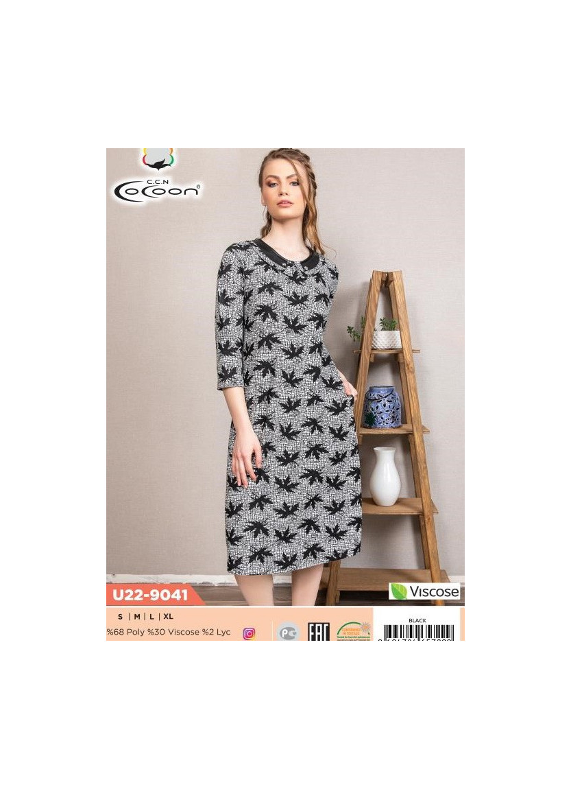 CCNU22-9041_BLK Dress (S+M+L+XL) — Turkish textile wholesale