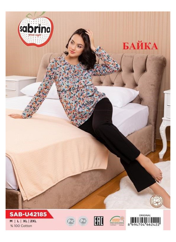 SAB.U42185_ORI Pants Homewear Set (M+L+XL+XXL) — Turkish textile wholesale