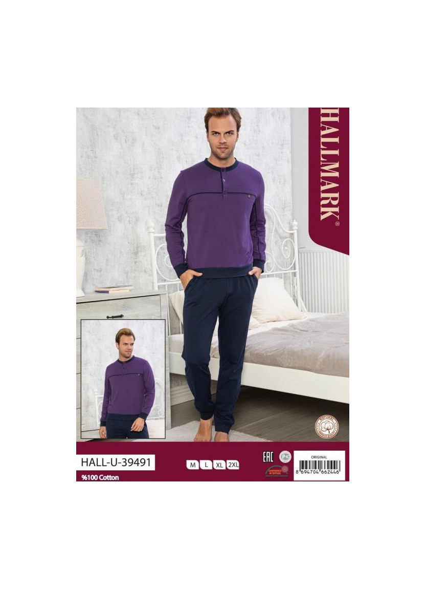 Мужской Комплект с Брюками (M+L+XL+XXL) HALLMARK HALL-U39491_ORI — турецкий текстиль оптом